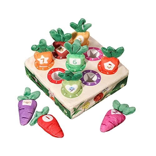 kowaku Lustiges Karotten Plüschtier für Hunde, Gemüse Obst Interaktion Bildungsspiel Pull Karotte Stofftier, Geschenk Haustier Bisspuppe IQ Spielzeug Training, 9 Löcher kowaku Lustiges Karotten Plüschtier für Hunde, Gemüse Obst Interaktion Bildungsspiel Pull Karotte Stofftier, Geschenk Haustier Bisspuppe IQ Spielzeug Training, 9 Löcher von kowaku