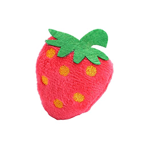 kowaku Lustiges Katzen-Katzenminzen-Spielzeug, interaktives Katzenspielzeug, Katzenkissen, strapazierfähiges, weiches Plüsch-Katzen-Nip-Kauen-Spielzeug, Strawberry kowaku Lustiges Katzen-Katzenminzen-Spielzeug, interaktives Katzenspielzeug, Katzenkissen, strapazierfähiges, weiches Plüsch-Katzen-Nip-Kauen-Spielzeug, Strawberry von kowaku
