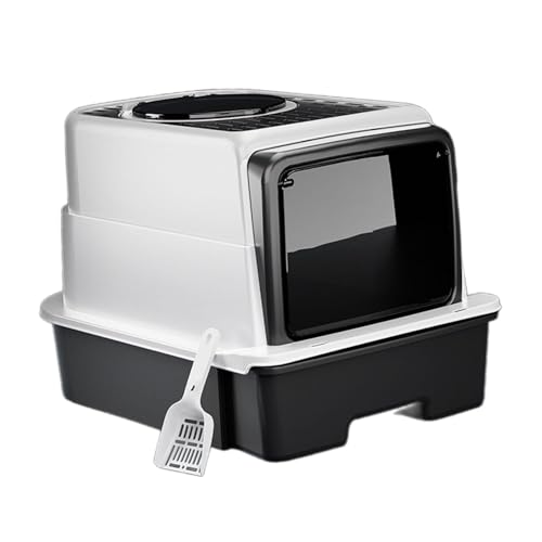 kowaku Luxuriöse Katzen Toilette mit Abdeckung, Praktische Reinigung, Modernes Design, Gelb kowaku Luxuriöse Katzen Toilette mit Abdeckung, Praktische Reinigung, Modernes Design, Gelb von kowaku