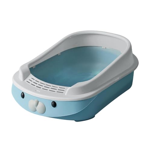 kowaku Oben offene Katzentoilette, Reise-Katzentoilette mit niedrigem Einstieg, tragbare offene Katzentoilette, Blau kowaku Oben offene Katzentoilette, Reise-Katzentoilette mit niedrigem Einstieg, tragbare offene Katzentoilette, Blau von kowaku