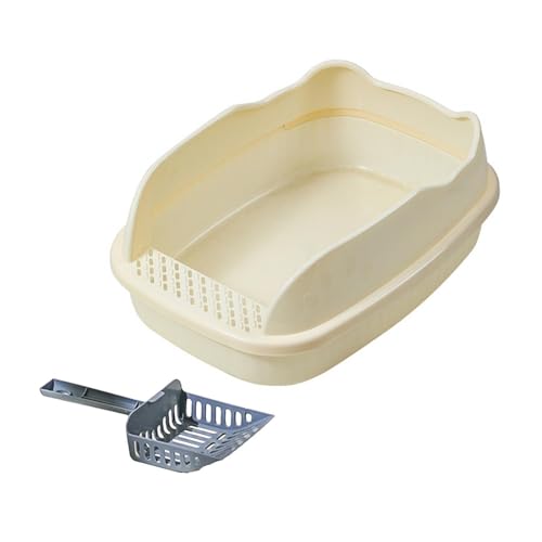 kowaku Offene Katzentoilette, Katzentoilette, großer Raum, Bettpfanne, Anti-Spritzen, erhöhen Sie die Privatsphäre, Kätzchen-Toilette, Haustier-Zubehör , Weiß kowaku Offene Katzentoilette, Katzentoilette, großer Raum, Bettpfanne, Anti-Spritzen, erhöhen Sie die Privatsphäre, Kätzchen-Toilette, Haustier-Zubehör , Weiß von kowaku