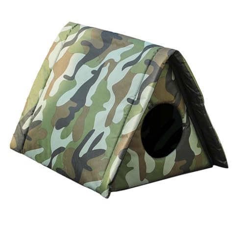 kowaku Outdoor Pet Shelter, Pet Sleeping Bed Cat Zwinger Foldable Detachable Stray Cat Shelter, Pet House for Kittens or Small Dogs, Green S kowaku Outdoor Pet Shelter, Pet Sleeping Bed Cat Zwinger Foldable Detachable Stray Cat Shelter, Pet House for Kittens or Small Dogs, Green S von kowaku