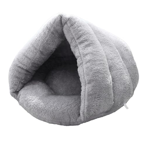 kowaku Pantoffelförmiges Hundebett, warmes Kissen, Katzenschlafbett, Haustierbett, waschbar, Winter, warmes Nest, Kätzchenhaus für Katzen im Innenbereich, Hellgrau 45cmx35cm kowaku Pantoffelförmiges Hundebett, warmes Kissen, Katzenschlafbett, Haustierbett, waschbar, Winter, warmes Nest, Kätzchenhaus für Katzen im Innenbereich, Hellgrau 45cmx35cm von kowaku