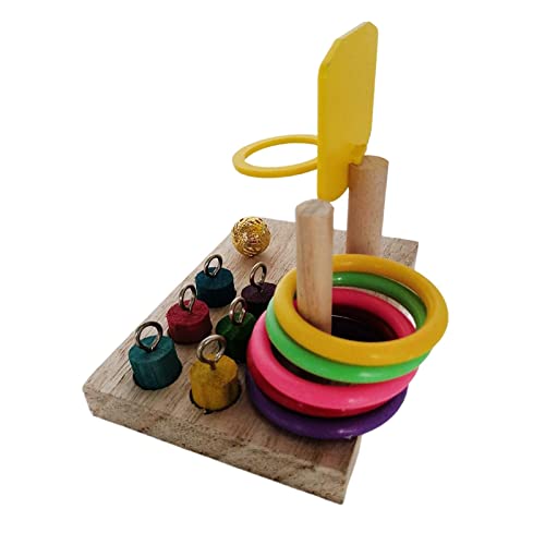 kowaku Papagei Intelligenz Spielzeug Vogel Sitzstange Kauspielzeug für mittelgroße Vögel Wellensittich von kowaku