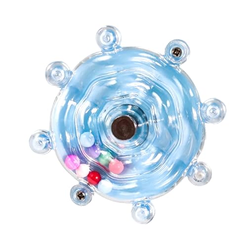 kowaku Papageien-Drehradrassel, interaktives Spielzeug, Papageien-Übungsspielzeug für kleine mittelgroße Vögel, Papageien, Blau kowaku Papageien-Drehradrassel, interaktives Spielzeug, Papageien-Übungsspielzeug für kleine mittelgroße Vögel, Papageien, Blau von kowaku