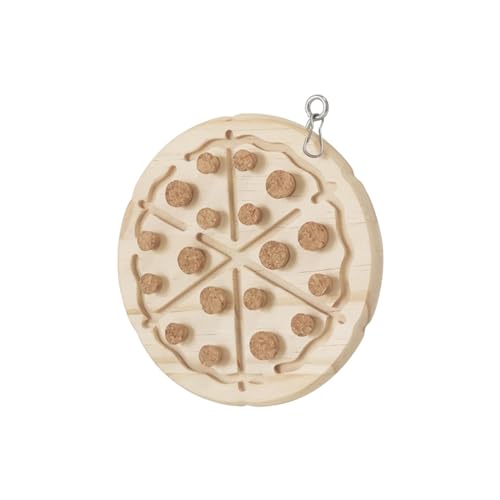 kowaku Papageien-Kaustopper-Spielzeug, Vogel-Spielspielzeug, attraktives Training, hölzernes beißtraining und Futtersuche, Vogelspielzeug für Wellensittiche, Pizza kowaku Papageien-Kaustopper-Spielzeug, Vogel-Spielspielzeug, attraktives Training, hölzernes beißtraining und Futtersuche, Vogelspielzeug für Wellensittiche, Pizza von kowaku