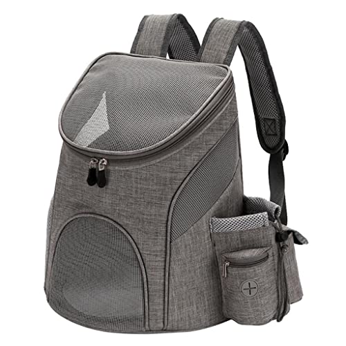 kowaku Pet Carrier Rucksack Verstellbare Haustier Katze Hund Reisetasche Grau L von kowaku