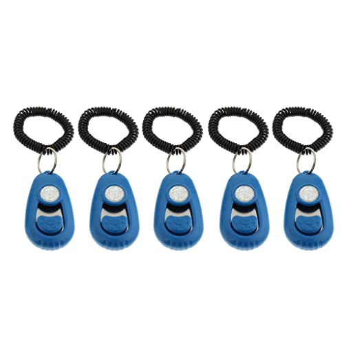 kowaku Pet Tainer Whistle Easy Puppy Training Gehorsam Agility Schlüsselanhänger, Blau von kowaku