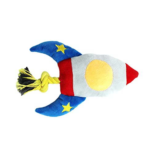 kowaku Plüsch-Hundespielzeug, quietschendes Spielzeug, interaktives Spielzeug, bequem, bissfest, langlebig, für kleine Hunde, Rakete kowaku Plüsch-Hundespielzeug, quietschendes Spielzeug, interaktives Spielzeug, bequem, bissfest, langlebig, für kleine Hunde, Rakete von kowaku