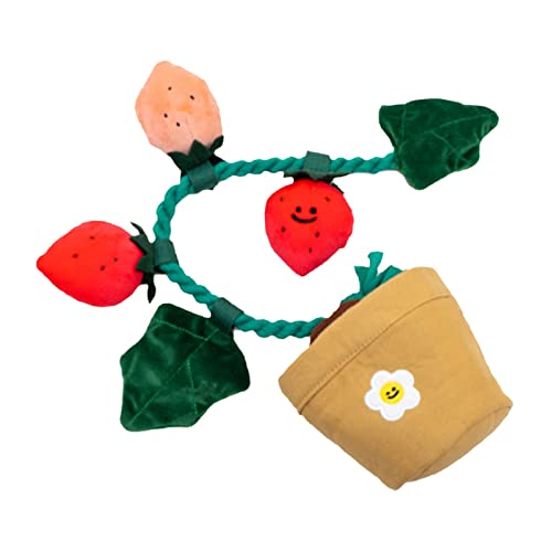 kowaku Puzzle Hund Gesang Spielzeug Interaktives Quietschen Erdbeere Topfpflanze Set für Haustier kowaku Puzzle Hund Gesang Spielzeug Interaktives Quietschen Erdbeere Topfpflanze Set für Haustier von kowaku