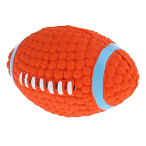kowaku Quietschender Hundeball zum Trainieren, für kleine, mittelgroße und große Hunde, Rugby kowaku Quietschender Hundeball zum Trainieren, für kleine, mittelgroße und große Hunde, Rugby von kowaku