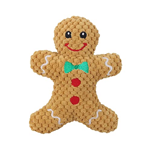 kowaku Quietschendes Hundespielzeug, quietschend, für Weihnachten, Camping, Lebkuchenmann kowaku Quietschendes Hundespielzeug, quietschend, für Weihnachten, Camping, Lebkuchenmann von kowaku