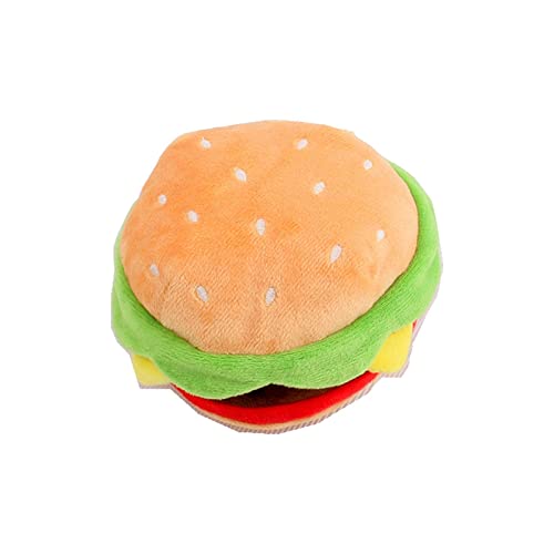 kowaku Quietschendes Kauspielzeug in Form von Hundefutter, Langlebiges Interaktives Hundespielzeug mit Quietschendem Hundegeräusch, Spielzeug für Kleine, mit, Hamburger 14x14x9cm kowaku Quietschendes Kauspielzeug in Form von Hundefutter, Langlebiges Interaktives Hundespielzeug mit Quietschendem Hundegeräusch, Spielzeug für Kleine, mit, Hamburger 14x14x9cm von kowaku