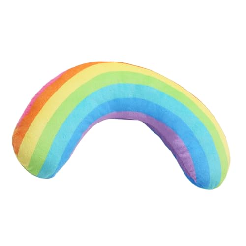 kowaku Regenbogen-Kissen für Katzen, beruhigendes Kissen, Spielzeug, halber Donut, zum Kauen, waschbar, Bettmatte, Kissen für Selbstvergnügen, Licht kowaku Regenbogen-Kissen für Katzen, beruhigendes Kissen, Spielzeug, halber Donut, zum Kauen, waschbar, Bettmatte, Kissen für Selbstvergnügen, Licht von kowaku
