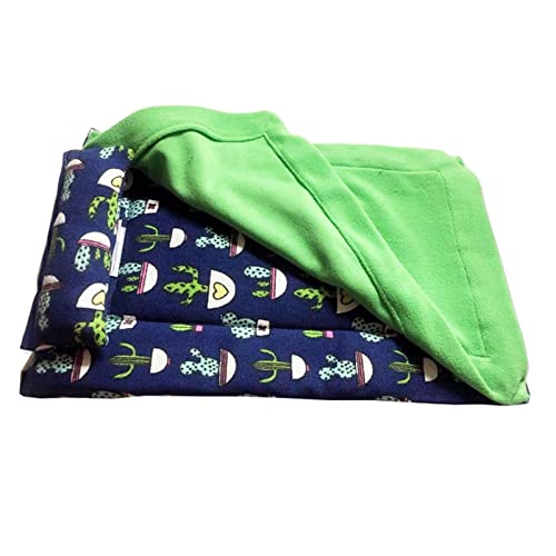 kowaku Reptilienschlafsack mit Kissen und Decke, Bartdrachen-Versteck, Blau und Grün von kowaku