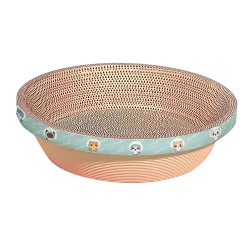 kowaku Runder Kratzbaum Bett Kratzmatte Nest Schleifen Kralle Matte Möbel Schutz Kratzbrett Rest Haustiere Liefert, Katzenmuster 55 cm kowaku Runder Kratzbaum Bett Kratzmatte Nest Schleifen Kralle Matte Möbel Schutz Kratzbrett Rest Haustiere Liefert, Katzenmuster 55 cm von kowaku