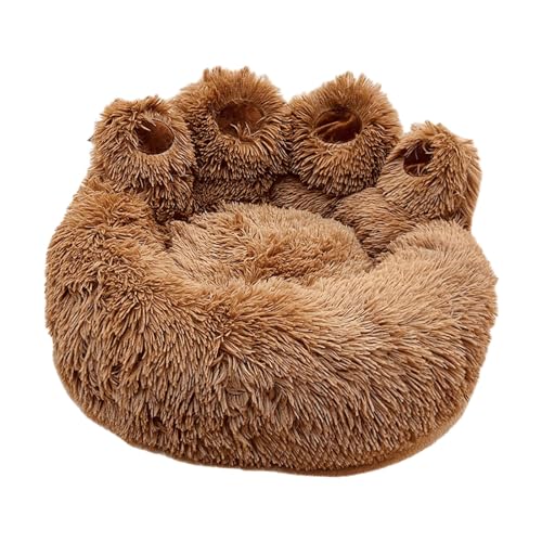 kowaku Rundes Haustierbett in Pfotenform, schönes Katzenbett, Haus, atmungsaktiv, bequem, Kitty-Couchbett, rundes Katzenbett, Matte, Haustierbett für Katzen, m kowaku Rundes Haustierbett in Pfotenform, schönes Katzenbett, Haus, atmungsaktiv, bequem, Kitty-Couchbett, rundes Katzenbett, Matte, Haustierbett für Katzen, m von kowaku