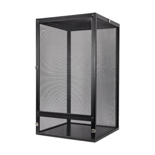 kowaku Schlangen-Aluminium-Bildschirmkäfig, Reptilien-Terrarium, Reptilien-, DIY-Gehäuse, Bartagamen, stabiles Gehäuse, Kronengecko-Tank, 45x45x80cm von kowaku