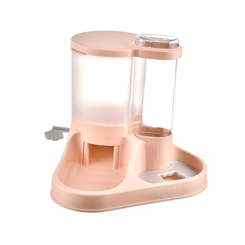 kowaku Tierfutter- und Wasserspender-Set, Futterspender für Haustiere, Tränke, Glatte Oberfläche, große Kapazität, integriert, für Kätzchen, Heimtierbedarf, ROSA kowaku Tierfutter- und Wasserspender-Set, Futterspender für Haustiere, Tränke, Glatte Oberfläche, große Kapazität, integriert, für Kätzchen, Heimtierbedarf, ROSA von kowaku