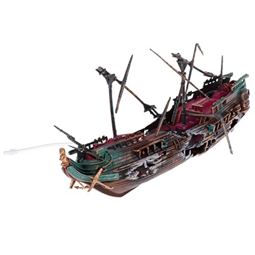 kowaku Unterwasser Abenteuer Dekoration für Aquarium, Schiffswrack Ornament kowaku Unterwasser Abenteuer Dekoration für Aquarium, Schiffswrack Ornament von kowaku