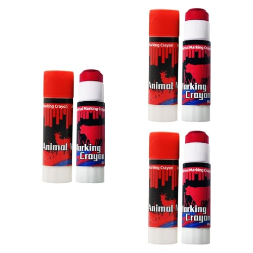kowaku Vieh-Markierungsstifte, Bauernhof-Markierungsstift, Ohrmarkenstift, Identifikations-Markierungsstift, hohe Sichtbarkeit für die Viehimpfung, Rot 12st von kowaku