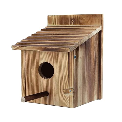 kowaku Vogelhäuschen aus Holz, Vogelhäuschen, Vogelhäuschen für den Außenbereich, für die Gartenbeobachtung im Freien, für Kinder und Erwachsene kowaku Vogelhäuschen aus Holz, Vogelhäuschen, Vogelhäuschen für den Außenbereich, für die Gartenbeobachtung im Freien, für Kinder und Erwachsene von kowaku