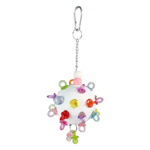 kowaku Vogelkäfig-Hängespielzeug, Papageien-Kauspielzeugball, Nahrungssuchespielzeug-Fußball für kleine Vögel, Wellensittiche, Nymphensittiche, Sittiche, Weiß, Länge 23 cm kowaku Vogelkäfig-Hängespielzeug, Papageien-Kauspielzeugball, Nahrungssuchespielzeug-Fußball für kleine Vögel, Wellensittiche, Nymphensittiche, Sittiche, Weiß, Länge 23 cm von kowaku