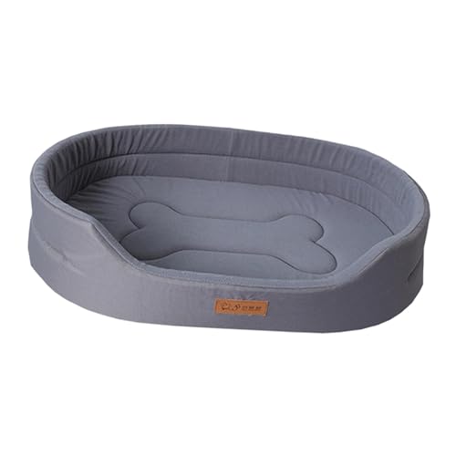kowaku Waschbares Haustierbett, Rechteck, atmungsaktiv, Katzensofa, Hundebett, oval, niedrige Vorderkante, Hundebett-Matte, Welpenbett für Innenfahrzeuge, Sofa, Grau L kowaku Waschbares Haustierbett, Rechteck, atmungsaktiv, Katzensofa, Hundebett, oval, niedrige Vorderkante, Hundebett-Matte, Welpenbett für Innenfahrzeuge, Sofa, Grau L von kowaku
