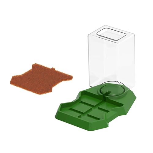 kowaku Wasserspender für Reptilien, Futter- und Wassernapf für Schildkröten, Spenderflasche für Schildkröten, Tiertränke für Chamäleons, Laubfrösche und, Braun von kowaku