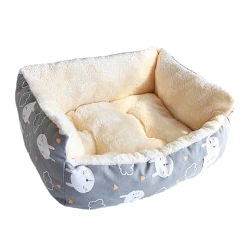 kowaku Weiches, warmes Katzenbett für den Winter, Katzenbett, Samt, rutschfeste Unterseite, rutschfest, weich, waschbar, Katzennest, Schlafbett, Grau kowaku Weiches, warmes Katzenbett für den Winter, Katzenbett, Samt, rutschfeste Unterseite, rutschfest, weich, waschbar, Katzennest, Schlafbett, Grau von kowaku