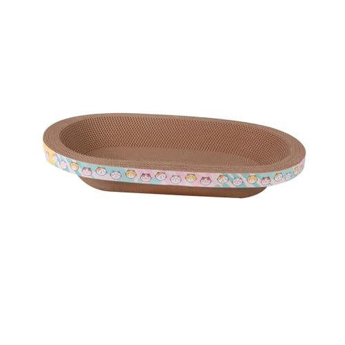 kowaku Wellpapier-Katzenkratzer, Katzenkratzpad, Möbelschutz, spielendes Katzenbett, Nest, Loungebett für Katzen im Innenbereich, Pinke Katze kowaku Wellpapier-Katzenkratzer, Katzenkratzpad, Möbelschutz, spielendes Katzenbett, Nest, Loungebett für Katzen im Innenbereich, Pinke Katze von kowaku