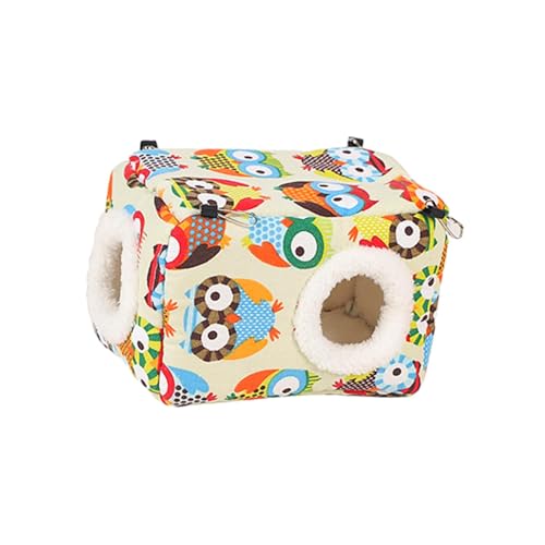 kowaku Wintervögel-Hängematte, Vogelkäfig, hängendes Nest, Vögel, schlafendes Bett, warmes Papageiennest, Vogelhaus für Kakadus, Aras, Sittiche, S von kowaku