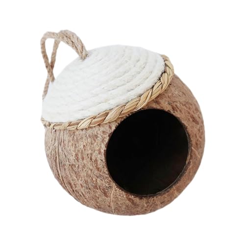 kowaku aus Kokosnussschale, hängendes Vogelhaus, Außenvogelhütte, Kleintierhaus, Vogelkäfig für Wellensittiche, Sittiche, Kanarienvögel kowaku aus Kokosnussschale, hängendes Vogelhaus, Außenvogelhütte, Kleintierhaus, Vogelkäfig für Wellensittiche, Sittiche, Kanarienvögel von kowaku