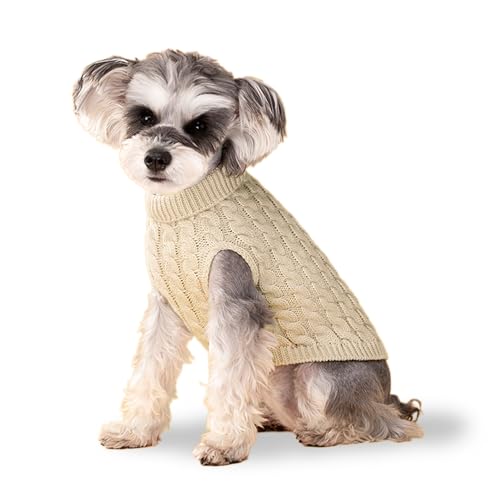 Hundepullover, Khaki L Hundepullover, Rollkragen-Strickwaren, Hunde-Outfits für kleine Hunde und mittelgroße Hunde, warme Kleidung für Bulldogge, Pudel, Yorkshire, Cocker Spanie usw. Hundepullover, Khaki L Hundepullover, Rollkragen-Strickwaren, Hunde-Outfits für kleine Hunde und mittelgroße Hunde, warme Kleidung für Bulldogge, Pudel, Yorkshire, Cocker Spanie usw. von krastmon