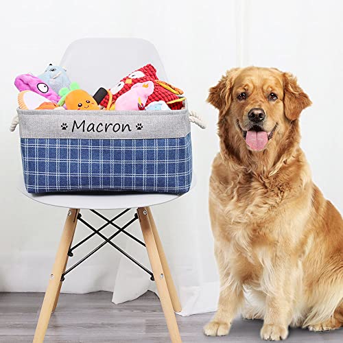 Personalisierte Pet Toy Storage Box Folding Hundespielzeug Kleidung Korb Tuch Boxen Frei Kundengebundene Lagerung Körbe Name Pfote Drucken Liebe (L: 40 x 30 x 20 cm.) von krui