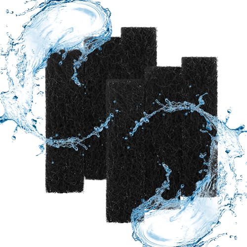 6 Stück Filtereinsätze für Aqueon, Kohlefilter-Pads für Aquarium, kompatibel mit Aqueon QuietFlow LED Pro, hochdichte Schwamm-Filterkartuschen für Aquarium-Wasserfiltration von ktxaby