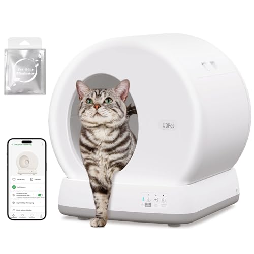 katzenklo Selbstreinigend Katzentoilette,Unterer Eingang/Geruchsbeseitigerin/10 Sensoren/APP Steuerung katzentoilette Selbstreinigend,Automatische katzentoilette Self-Cleaning Cat Litter Box von kubvici