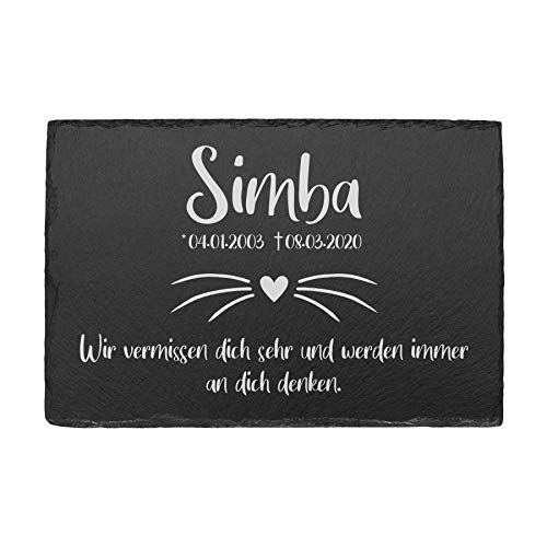 Tiergrabstein Grabplatte aus Schiefer Gedenkstein mit individueller Gravur Gedenktafel für Hunde und Katze und andere Haustiere Grabstein Grabschmuck personalisiert mit Ihrer Wunschgravur Schnurrhaare Tiergrabstein Grabplatte aus Schiefer Gedenkstein mit individueller Gravur Gedenktafel für Hunde und Katze und andere Haustiere Grabstein Grabschmuck personalisiert mit Ihrer Wunschgravur Schnurrhaare von kultdog