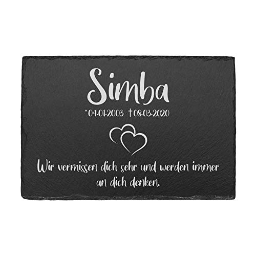 Tiergrabstein Grabplatte aus Schiefer Gedenkstein mit individueller Gravur Gedenktafel für Hunde und Katze und andere Haustiere Grabstein Grabschmuck personalisiert mit Ihrer Wunschgravur Herz Tiergrabstein Grabplatte aus Schiefer Gedenkstein mit individueller Gravur Gedenktafel für Hunde und Katze und andere Haustiere Grabstein Grabschmuck personalisiert mit Ihrer Wunschgravur Herz von kultdog