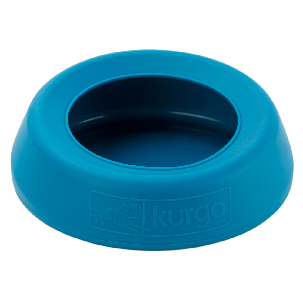 Kurgo Hunde-Reisenapf Splash-Free Wander Water Bowl blau, Durchmesser:  ca. 18 cm von kurgo®