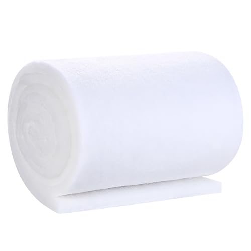 kurkip 1 Stück Filterwatte Aquarium, Aquarium Filtermaterial 1M Länge x 12CM Breite, Bio-Filter Medium, Filterschwamm Biologische Filterung für Aquarien, Aquarium Schwämme von kurkip