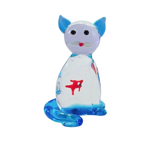Glasfiguren Glasfischtanks Skulptur Tischplatte Dekore Ornament Sammlerstücke Figur Für Häusliche Aquariumdekoration Sammlerstücke Figuren von kwoifioy