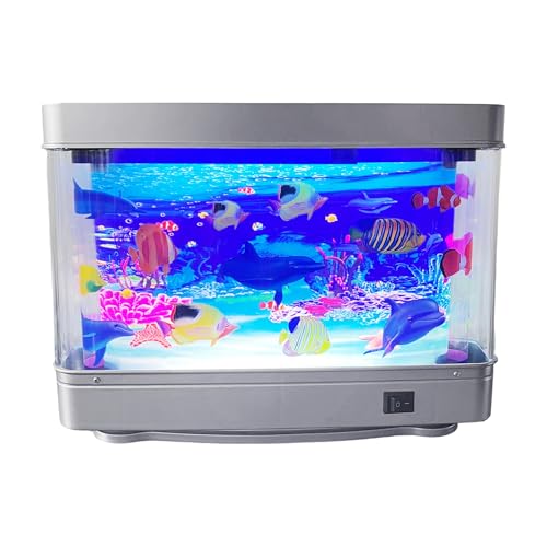 Simulationsfischlampe Künstliches Aquarium LED Illuminationen Schwimmfischlampe Dekoration Für Haus Und Büro Aquarium LED Dekore von kwoifioy