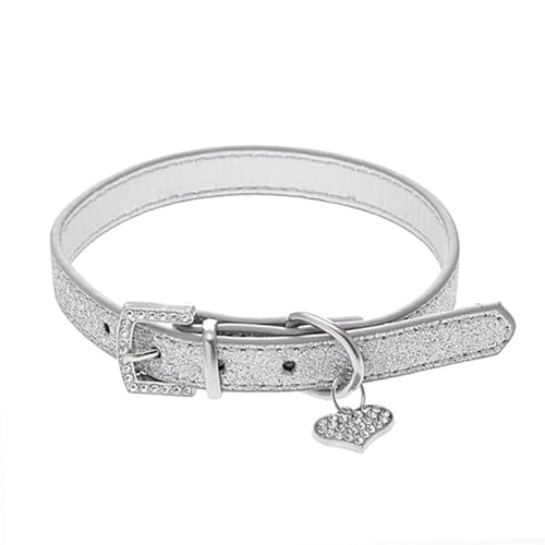 Verstellbares Hundehalsband aus Seil für Haustiere, glänzende Strasssteine, Liebe, PU-Leder, geeignet für kleine und mittelgroße Hunde, Strass-Halsketten Verstellbares Hundehalsband aus Seil für Haustiere, glänzende Strasssteine, Liebe, PU-Leder, geeignet für kleine und mittelgroße Hunde, Strass-Halsketten von kwoifioy