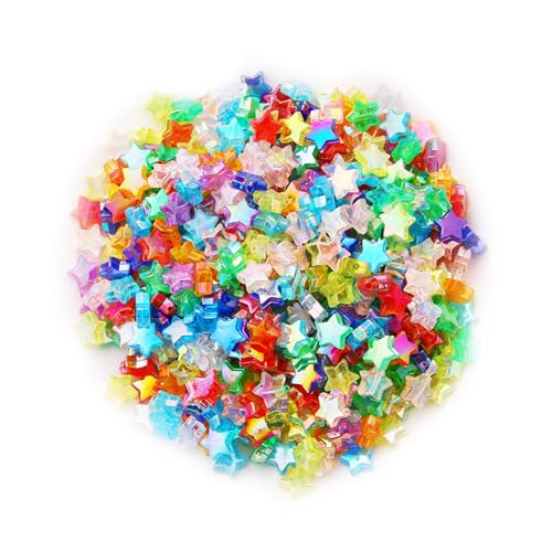 kwoifioy 10pcs Multicolor Handwerk Perlen Stern/Herz Form Abstandshalter Perlen Schmuckzubehör Für Armbänder Keychain Telefon Charme Craft Spacer Perlen kwoifioy 10pcs Multicolor Handwerk Perlen Stern/Herz Form Abstandshalter Perlen Schmuckzubehör Für Armbänder Keychain Telefon Charme Craft Spacer Perlen von kwoifioy