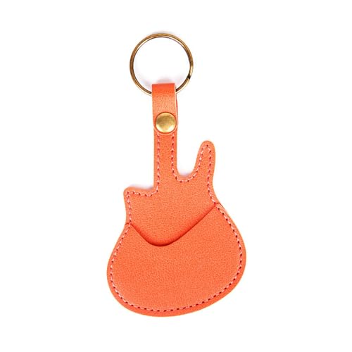 kwoifioy Fashion Gitarre Pick Organisatoren Gitarrenform Gitarre Pick Storage Gitarre Accessoire Tool Tasche PU Textur Für Picks Portable Gitarre Pick Beutel Für Musiker von kwoifioy