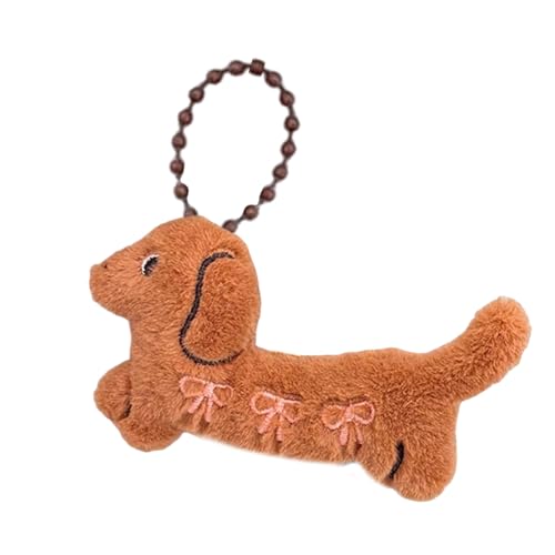 kwoifioy Hund Geformte Plüschschlüsselring Weich Gefüllte Tierschlüsselketten Accessoire Bag Dekoration Für Den Alltag Gebrauchsgeburtstagsgeschenk Entzückende Hundeschlüsselring von kwoifioy