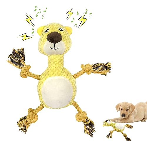 kyaoayo Quietschend Welpenspielzeug, Plüsch Stoff Spielzeug Hund, Niedliche Hundespielzeug zur Linderung von Ängsten, Kauspielzeug für Hunde Reinigung der Zähne, interaktives Hundespielzeug (Bären) kyaoayo Quietschend Welpenspielzeug, Plüsch Stoff Spielzeug Hund, Niedliche Hundespielzeug zur Linderung von Ängsten, Kauspielzeug für Hunde Reinigung der Zähne, interaktives Hundespielzeug (Bären) von kyaoayo