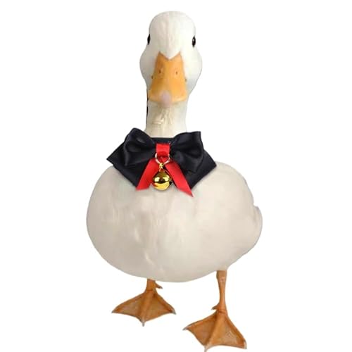 Verstellbares Halsband mit Glöckchen, Fliege für Enten, Hühner und kleine Haustiere, handgefertigtes Haustier-Halszubehör mit weichem Stoff, süßer Schleife und Glöckchen, 12-16 cm Halsgröße Verstellbares Halsband mit Glöckchen, Fliege für Enten, Hühner und kleine Haustiere, handgefertigtes Haustier-Halszubehör mit weichem Stoff, süßer Schleife und Glöckchen, 12-16 cm Halsgröße von kychenBase