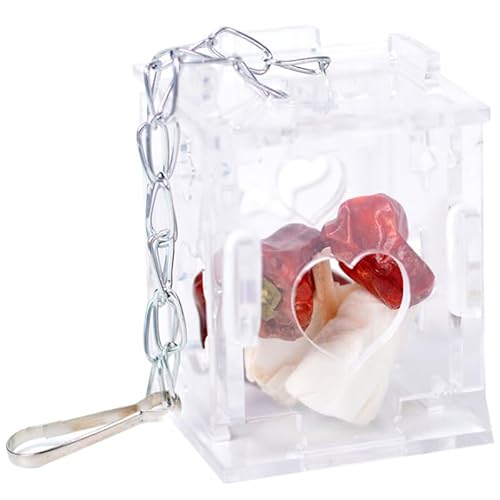 Vogelfutterspender aus Acryl, Futterbox für Papageien, transparentes Puzzle-Vogel-Hänge-Spielzeug, Haustier-Intelligenz-Wachstumskäfig Papageien-Futterbox, Futterhalter, Schaukelspielzeug, Vogelfutterspender aus Acryl, Futterbox für Papageien, transparentes Puzzle-Vogel-Hänge-Spielzeug, Haustier-Intelligenz-Wachstumskäfig Papageien-Futterbox, Futterhalter, Schaukelspielzeug, von kychenBase